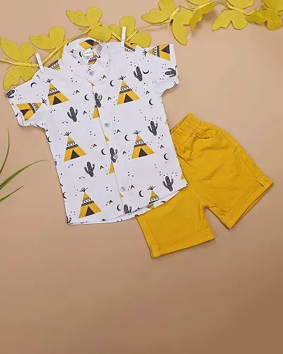 Kids Trendy Shirt and Shorts Combo set