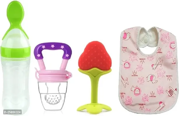 Baby Bib,Nibbler,Fruit Teether,Spoon Bottle For Baby Fidding-thumb0