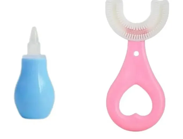 Baby Nose Cleaner With Easy Grip, U-Shape Brush