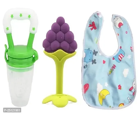 food nibbler for baby fidding,fruit teeter,bib