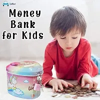 Unicorn Printed Metal Coin Bank Piggy Bank for Kids-thumb2