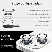 UNIKWORLD Camera Lens Protector for iPhone 13 /iPhone 13 Mini High Clarity,Bubble Free, Scratch Proof,9H Protection Camera Cover Aluminum Alloy Rings For iPhone 13 /iPhone 13 Mini (RED)-thumb1