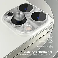 UNIKWORLD Camera Lens Protector for iPhone 14 Pro/iPhone 14 Pro Max High Clarity, Scratch Proof,9H Protection Camera Cover Alloy Rings For iPhone 14 Pro/iPhone 14 Pro Max (SILVER)-thumb2
