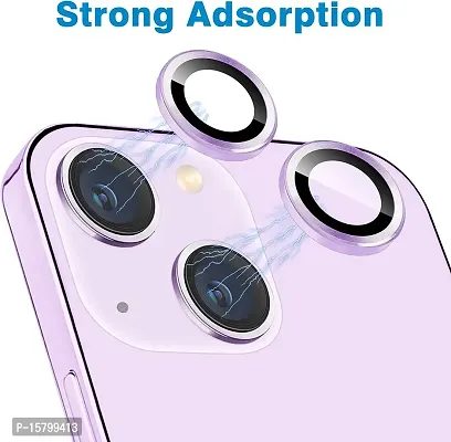 UNIKWORLD Camera Lens Protector for iPhone 14 /iPhone 14 Plus High Clarity, Scratch Proof,9H Protection Camera Cover Aluminum Alloy Rings For iPhone 14 /iPhone 14 Plus (PURPLE)-thumb3