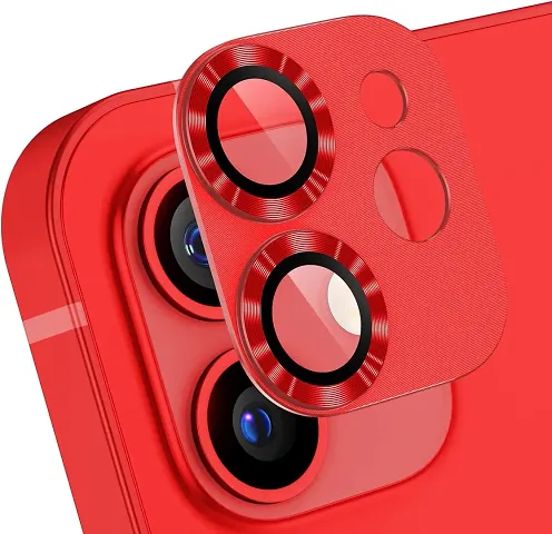 UNIKWORLD Camera Lens Protector for iPhone 11,High Clarity, Scratch Proof,9H Protection Camera Cover Alloy Rings For iPhone 11 (Red)