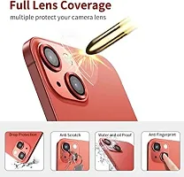 UNIKWORLD Camera Lens Protector for iPhone 14 /iPhone 14 Plus High Clarity, Scratch Proof,9H Protection Camera Cover Aluminum Alloy Rings For iPhone 14 /iPhone 14 Plus (RED)-thumb1