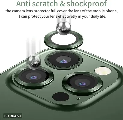UNIKWORLD Camera Lens Protector for iPhone 13 /iPhone 13 Mini High Clarity, Scratch Proof,Bubble Free,9H Protection Camera Aluminum Alloy Rings For iPhone 13 /iPhone 13 Mini (GREEN)-thumb5