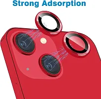 UNIKWORLD Camera Lens Protector for iPhone 13 /iPhone 13 Mini High Clarity,Bubble Free, Scratch Proof,9H Protection Camera Cover Aluminum Alloy Rings For iPhone 13 /iPhone 13 Mini (RED)-thumb2