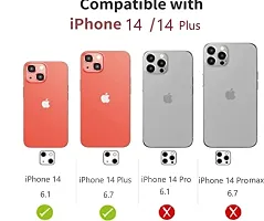 UNIKWORLD Camera Lens Protector for iPhone 14 /iPhone 14 Plus High Clarity, Scratch Proof,9H Protection Camera Cover Aluminum Alloy Rings For iPhone 14 /iPhone 14 Plus (RED)-thumb2