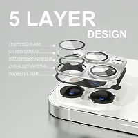 UNIKWORLD Camera Lens Protector for iPhone 14 Pro/iPhone 14 Pro Max High Clarity, Scratch Proof,9H Protection Camera Cover Alloy Rings For iPhone 14 Pro/iPhone 14 Pro Max (SILVER)-thumb1