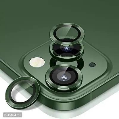 UNIKWORLD Camera Lens Protector for iPhone 13 /iPhone 13 Mini High Clarity, Scratch Proof,Bubble Free,9H Protection Camera Aluminum Alloy Rings For iPhone 13 /iPhone 13 Mini (GREEN)-thumb0