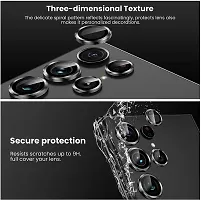 UNIKWORLD Samsung Galaxy S23 Ultra Camera Lens Protector, Camera ring Cover High Clarity, Scratch Proof 9H camera Glass Camera Protector Aluminum Trim -[sets of 5] black-thumb3