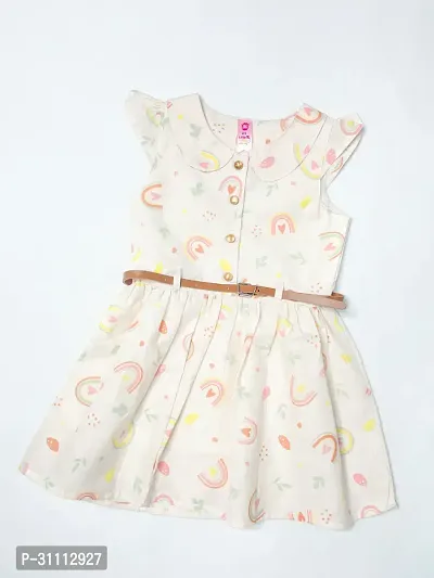 Fabulous Multicoloured Cotton Printed Frocks For Girls-thumb3