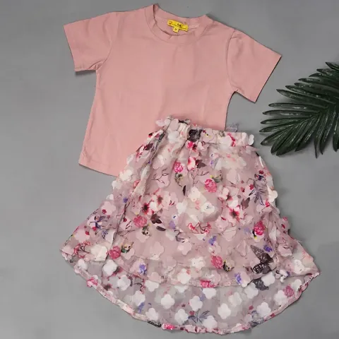 Girls Party Top Skirt