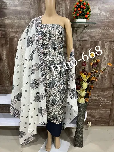 Beautiful Cotton Digital Printed Suit With Dupatta