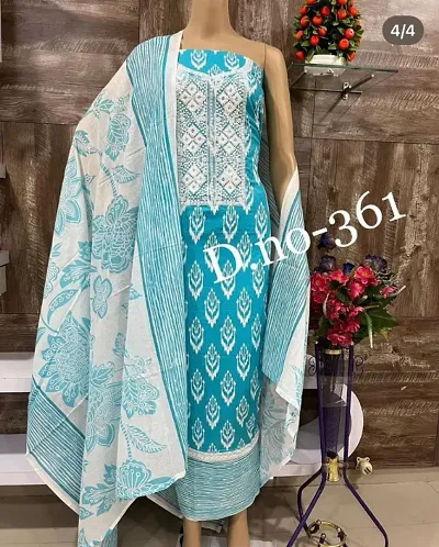 Fancy Cotton Printed Unstitched Suit