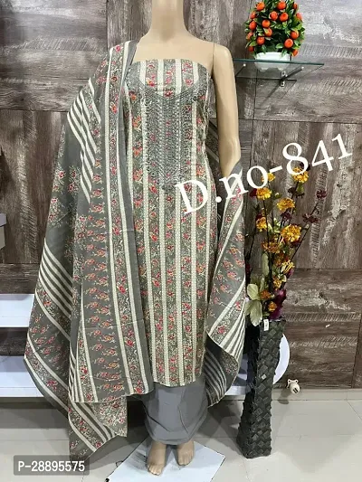 Fancy Cotton Unstitched Dress Material For Women