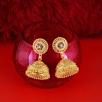 Vighnraj Jewels Traditional Errings Screw Back Earring 1 Gram Gold Fancy Stylish Jhumki-thumb3