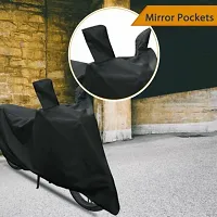 AIKOZIYA {Hero Splendor Pluse bike Cover} Scooty Cover Waterproof bike cover Two Wheler Cover for black bike cover full body Bike Cover.-thumb2