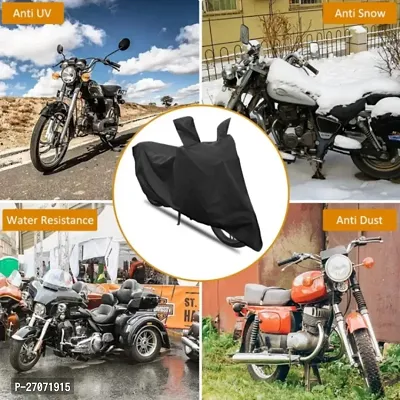 AIKOZIYA {Hero Splendor Pluse bike Cover} Scooty Cover Waterproof bike cover Two Wheler Cover for black bike cover full body Bike Cover.-thumb4