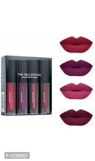 Professional Makeup Liquid Matte Minis Lipstick Red Edition-thumb0