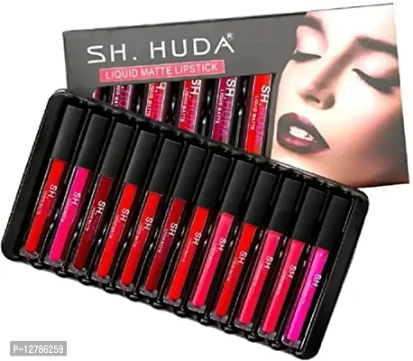 LIQUID MATTE LIPSTICK 12 pc set Liquid matte ( RED, COFFIE,MAROON,)-thumb0