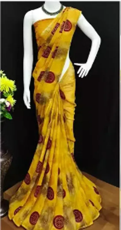 Trending Georgette Saree with Blouse piece 