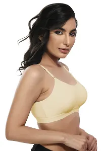Stylish Yellow Cotton Solid Bras For Women Pack Of Single-thumb3