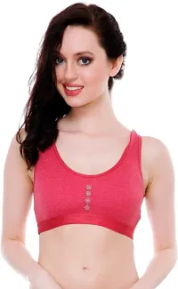 Stylish Multicoloured Cotton Blend Solid Bras For Women Pack Of 3-thumb2