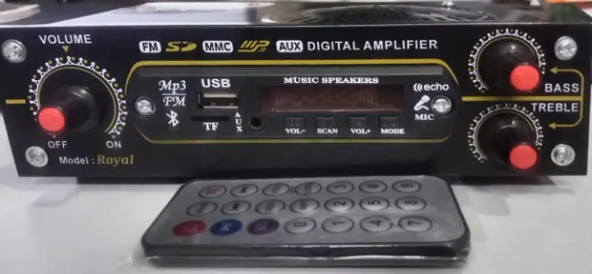 FM RADIO/ MP3 /PAN DRIVE / USB SUPPORTER WITH REMOTE AC/DC MUSIC PLAYER