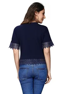Trendy Polyester Lace Top For Women-thumb2