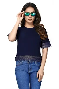 Trendy Polyester Lace Top For Women-thumb4