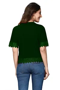 Trendy Polyester Lace Top For Women-thumb2