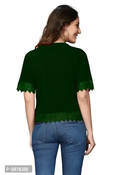 Trendy Polyester Lace Top For Women-thumb3