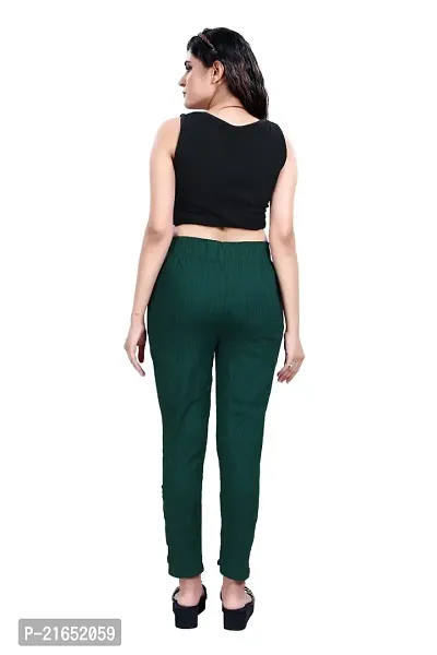 Aurpail Women's Lycra Rayon Cotton Stretchable Lining Trouser Pant-thumb2