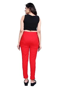 Aurpail Women's Lycra Rayon Cotton Stretchable Lining Trouser Pant-thumb2