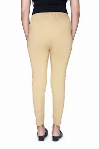Women's Lycra Slub Cotton Stretchable Potli Trouser Pant (Cigarette Pant)-thumb2