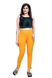 Aurpail Women's Lycra Rayon Cotton Stretchable Lining Trouser Pant (2XL, Yellow)-thumb4