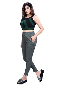 Aurpail Women's Lycra Rayon Cotton Stretchable Lining Trouser Pant (2XL, Dark Gray)-thumb2