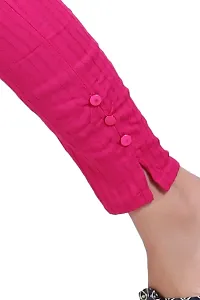 Aurpail Women's Lycra Rayon Cotton Stretchable Lining Trouser Pant (XL, Pink)-thumb3