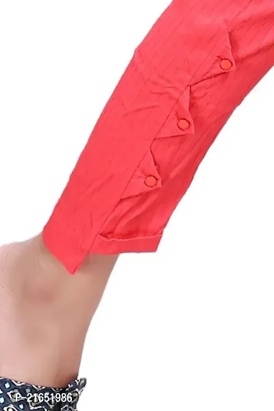 Aurpail Women's Lycra Rayon Cotton Stretchable Lining Trouser Pant-thumb4
