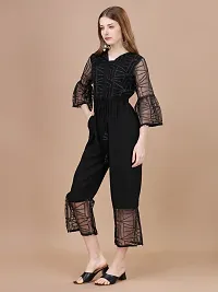 Women Embellished Jumpsuit with Side Pockets-thumb3