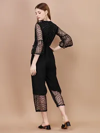 Women Embellished Jumpsuit with Side Pockets-thumb1