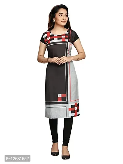 Elegant Printed Cotton Kurta For Women-thumb0