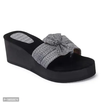 Womens Casual Slippers II Indoor or Outdoor Latest Fashion Wedge Heel Flipflop&nbsp;Slipper-thumb2