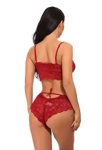 Stylish Lace Bra and Panty for Women-thumb1