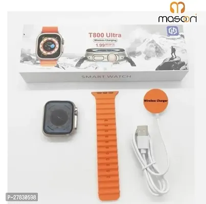 T800 ultraSeries 8 Ultra Smart Watch HD 45mm Display Smart Watch Bluetooth Calling Smart Watch with Wireless Charging, Sports Mode, Health Mode SpO2  Sleep M@17-thumb0