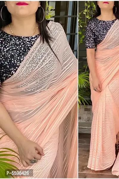 Bollywood Style Chanderi Silk Saree-thumb0