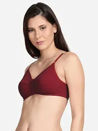 Women Everyday Non Padded Bra Maroon pack of  1-thumb1