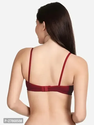 Women Everyday Non Padded Bra Maroon pack of  1-thumb3